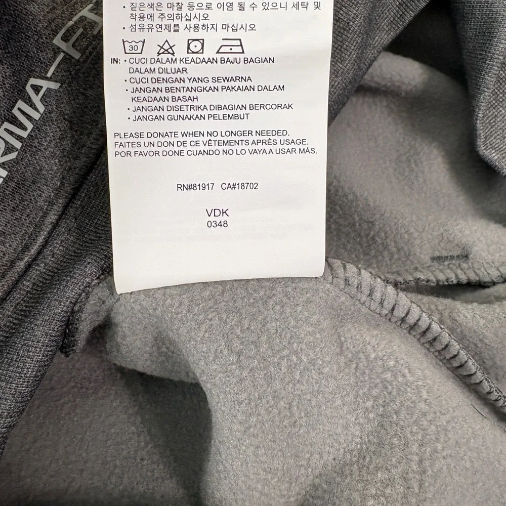 Nike Hoodie Boys M Charcoal Heather 3Brand Russell Wilson Therma-FIT‎ Camo NEW